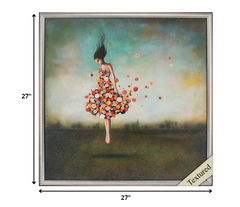 27' X 27' Silver Frame Boundlessness In Bloom