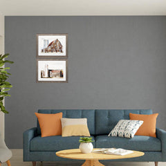 25' X 19' Distressed Wood Toned Frame Barn Silo (Set of 2)