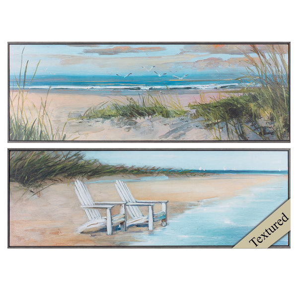 36' X 12' Woodtoned Frame Wind Water (Set of 2)