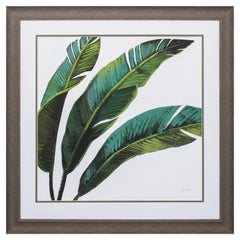 27' X 27' Distressed Wood Toned Frame Welcome To Paradise Xi