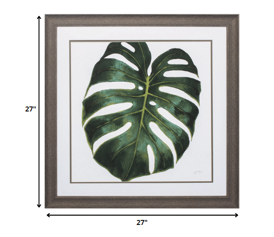 27' X 27' Distressed Wood Toned Frame Welcome To Paradise XIII