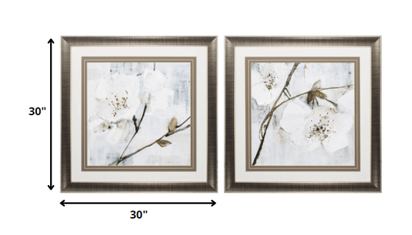 30' X 30' Gunmetal Gray Frame Elegance (Set of 2)