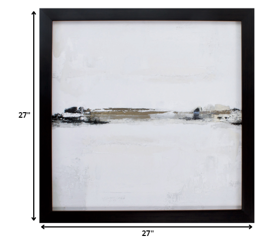 27' X 27' Woodtoned Frame Gold Horizon