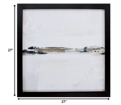 27' X 27' Woodtoned Frame Gold Horizon