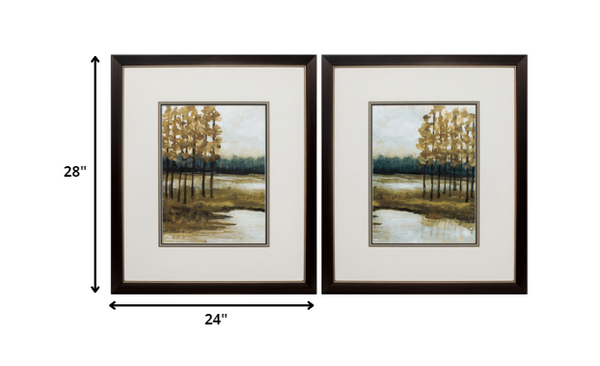 24' X 28' Metallic Bronze Frame Etoile (Set of 2)