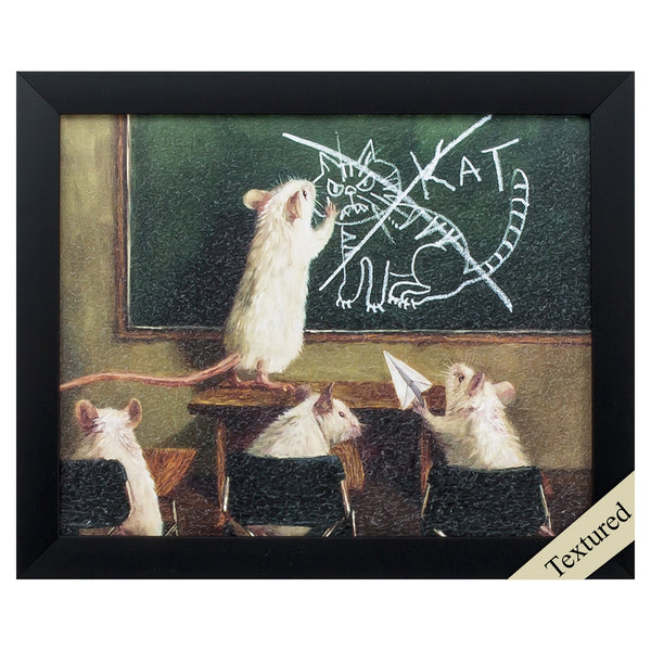 11' X 9' Black Frame When The Cat Is Away