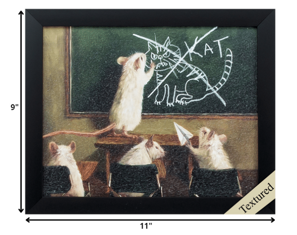 11' X 9' Black Frame When The Cat Is Away