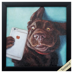 11' X 11' Black Frame Dog Selfie