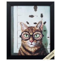 9' X 11' Black Frame Feline Eye Exam