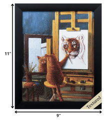 9' X 11' Black Frame Norman Catwell