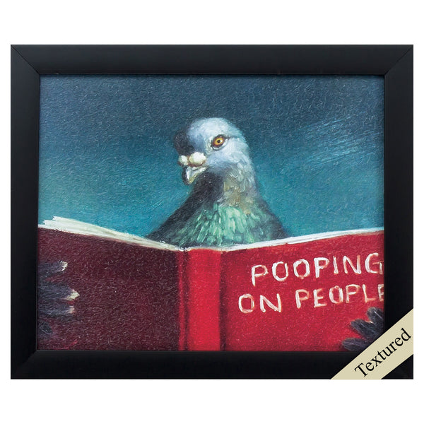 11' X 9' Black Frame Pooping On People