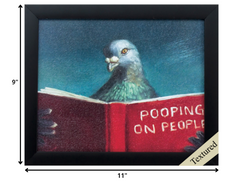 11' X 9' Black Frame Pooping On People
