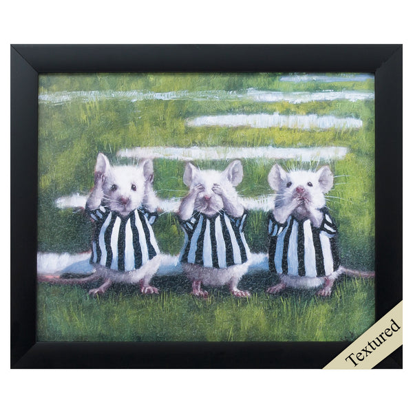 11' X 9' Black Frame Three Blind Mice