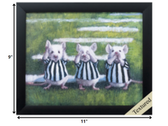 11' X 9' Black Frame Three Blind Mice