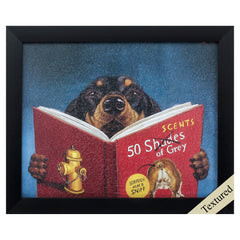 11' X 9' Black Frame 50 Scents Of Gray