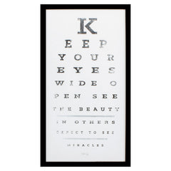13' X 25' Silver Frame Eye Chart II