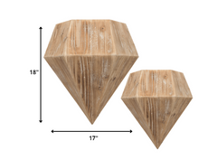 17' X 18' X 8' Natural Wood Shelves (Set of 2)