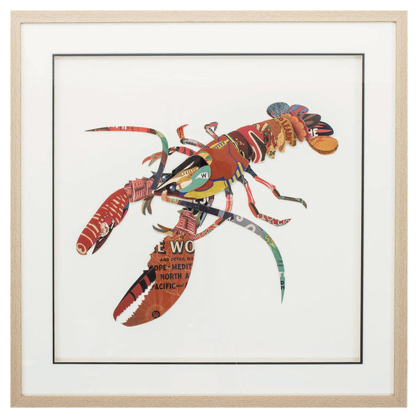 26' X 26' Paper Collage Lobster