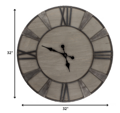 32' X 32' Driftwood Clock