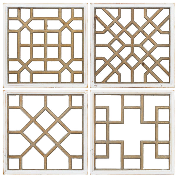 16' X 16' Wooden Deco Squares (Set of 4)