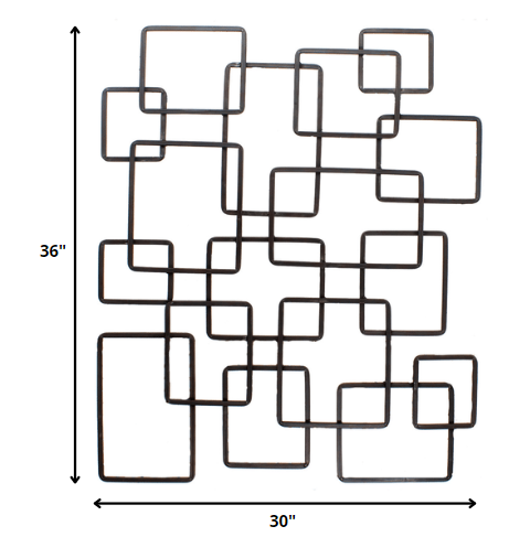 30' X 36' Geo Bronze Metalwork