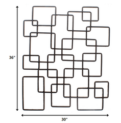 30' X 36' Geo Bronze Metalwork