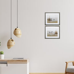 28' X 24' Woodtoned Frame Early Risers (Set of 2)