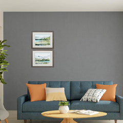 28' X 24' Distressed Wood Toned Frame Plein Air Reservoir (Set of 2)