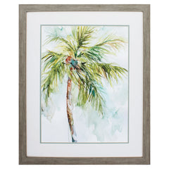 27' X 33' Woodtoned Frame Palm Breezes I