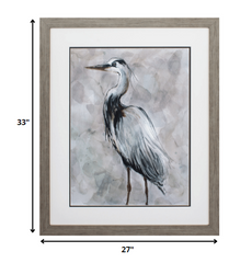 27' X 33' Woodtoned Frame Crane At Dusk II