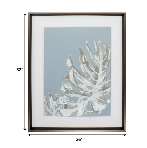 26' X 32' Brushed Silver Frame La Naturaleza On Gray I