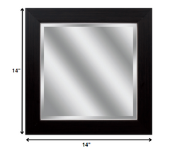 14' X 14' Woodtoned Frame Beveled Mirror