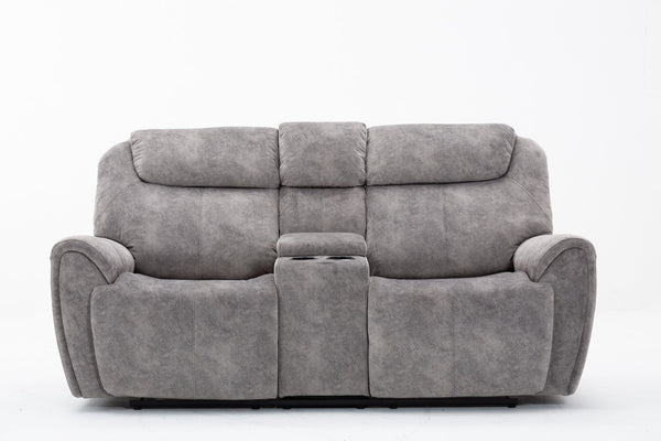 66" X 40" X 40" Gray  Console Loveseat