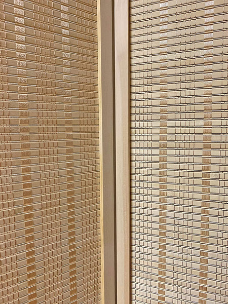 Natural Color Bamboo 3 Panel Room Divider Screen