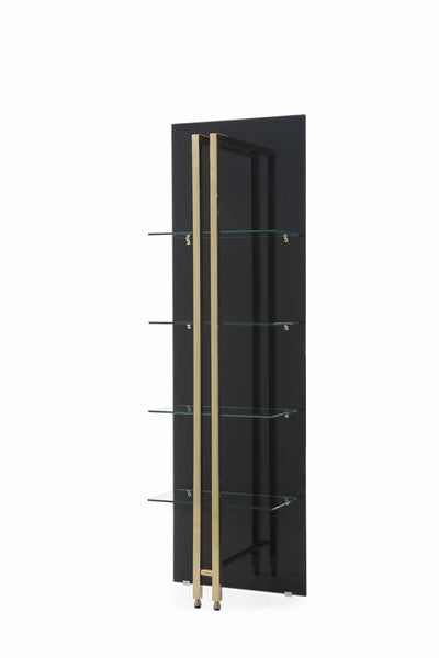 24 X 13 X 77 Back Glass Bookshelf