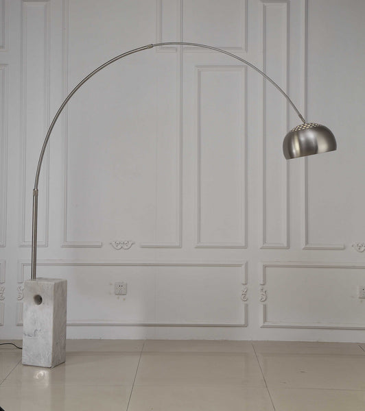 75 X 79 White Aluminum Floor Lamp