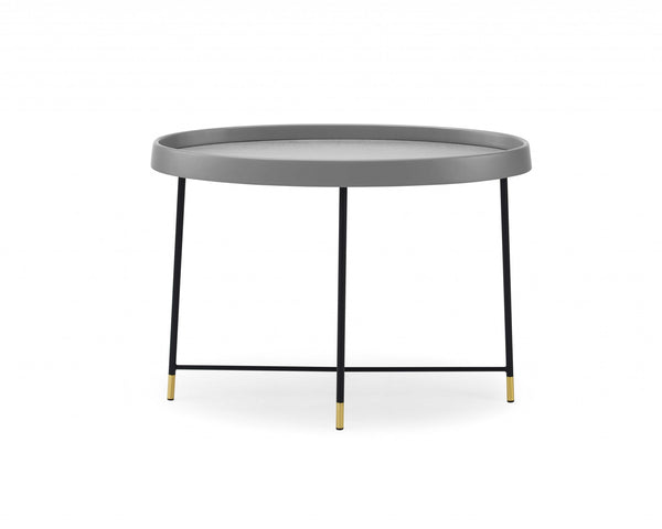 29.5 X 16 X 21 Black Metal Side Table