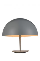 16 X 16 X 16 Grey Aluminum Table Lamp