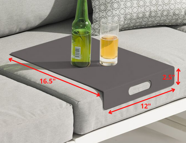 16.5 X 12 X 2.5 Gray Aluminum Aluminum Tray