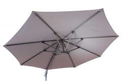 118 X 118 X 97 Gray Steel Standing Umbrella