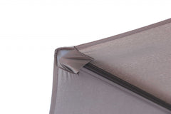 118 X 118 X 97 Gray Steel Standing Umbrella