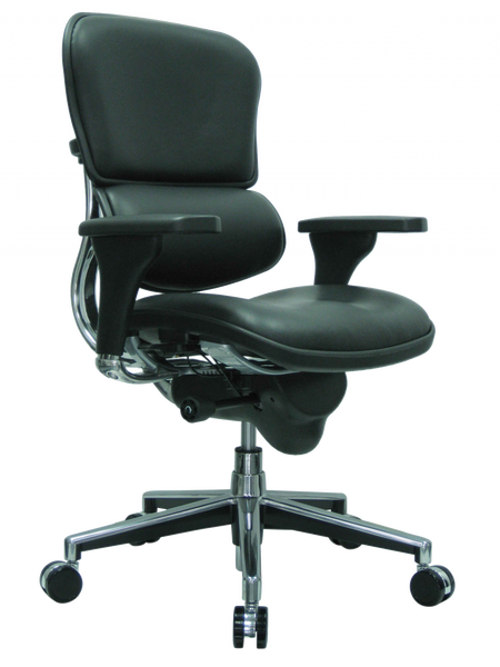 26" x 27.5" x 40" Black Leather Chair