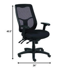 High Back Black Mesh Fabric Chair