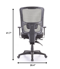 26.4" x 24.8" x 41.7" Black Mesh   Fabric Chair