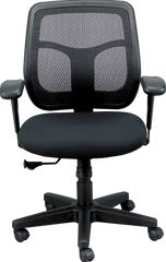 26" x 30" x 36"  Black Mesh   Fabric Chair
