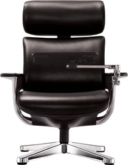 32.5" x 32.3" x 40.75" Black Leather  Chair