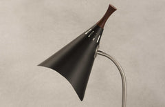 Matte Black Metal Gooseneck Adjustable Desk Lamp