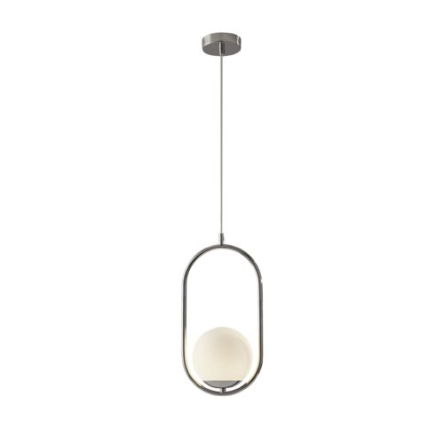 Hanging Globe Light in Loop Pendant