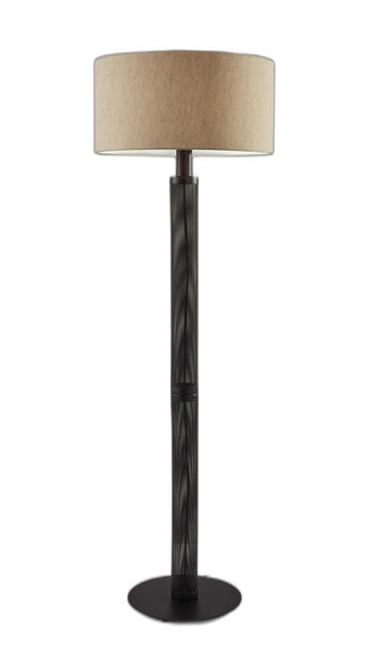 Black Metal Cage Floor Lamp