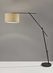 Tri Flex Floor Lamp in Black Metal